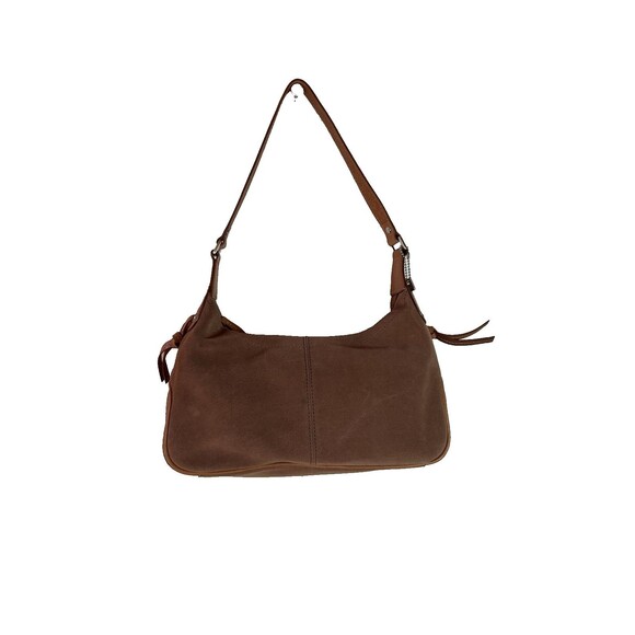 Vintage 90's Suede Fossil Hobo Bag With Vintage Fossil Key Charm - Picture 2 of 12